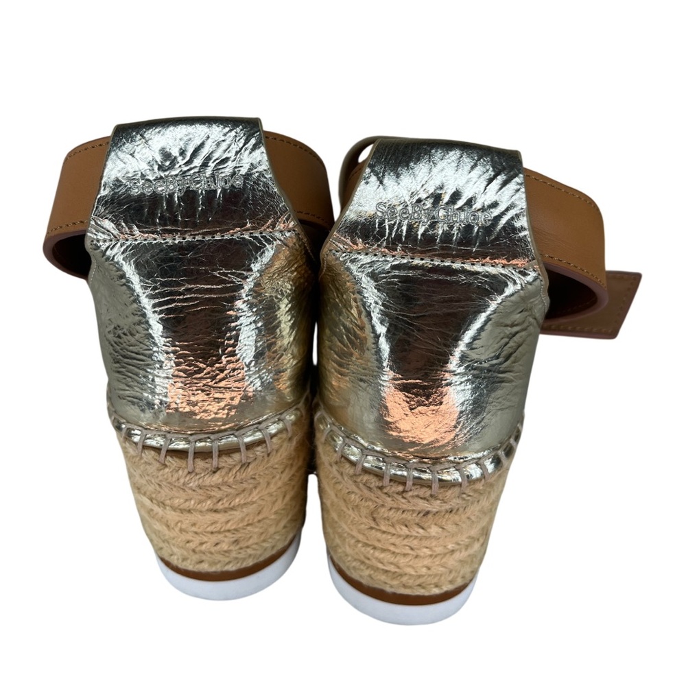 See By Chloe Gold Raffla Sandals With Box Gold - Picture 3 of 6